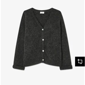 American Vintage EAST - Cardigan - anthracite chine